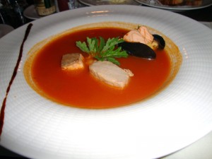 The American Colony Hotel Fish Soup at Val's