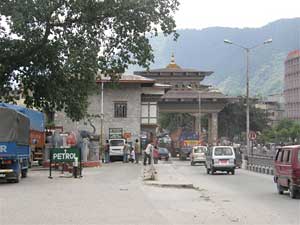 Bhutan border city of Phuentshong