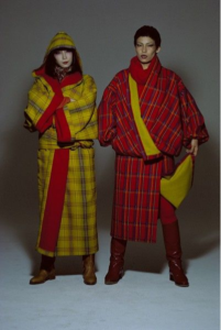 Fashion design - Kenzo cloting plaid coat