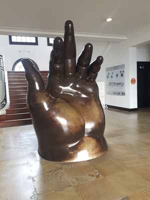 Botero Museum Hand Sculpture